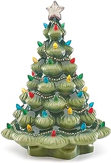 Ceramic Christmas Trees with Lights