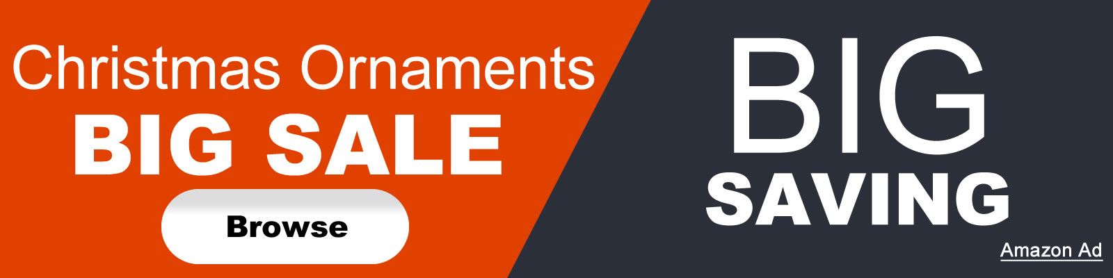 Christmas ornaments Banner
